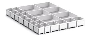 24 Compartmentartmen Box Kt 75 mm high for 525W x 650D drawer Bott Cubio Drawer Cabinets 525 x 650 Engineering tool storage cabinets 47/43020795 Cubio Plastic Box Kit EKK 5675 24 Comp.jpg